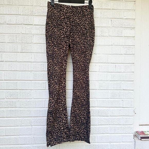 Unif Debbie Flare Leopard Cheetah Printed Pants - Picture 1 of 3